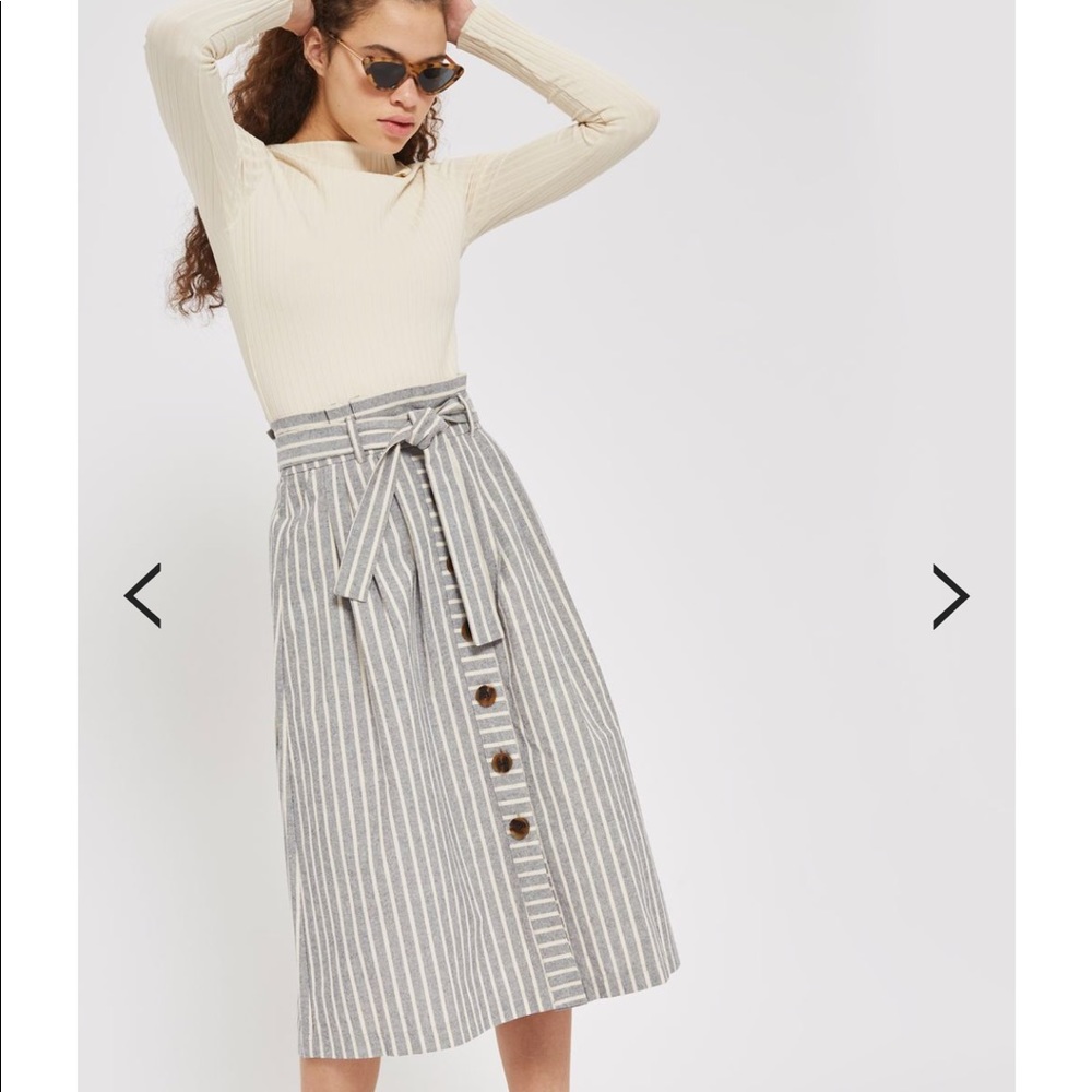 Top shop linen skirt